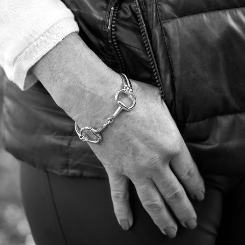 Sterling Silver Fitted Bit Bracelet