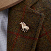 9ct Rose Gold Racehorse Pin