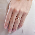 9ct Rose Gold Dainty "D" Ring