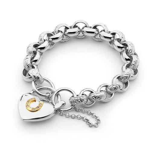 Padlock Horseshoe Bracelet - Medium