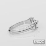 9ct White Gold Bit Ring