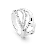 Sterling Silver Elegant Stirrup Ring