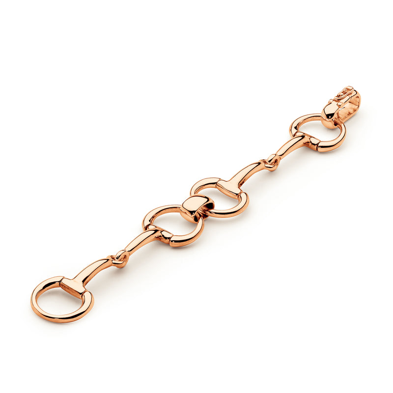 9ct Rose Gold Classical Bit Bracelet