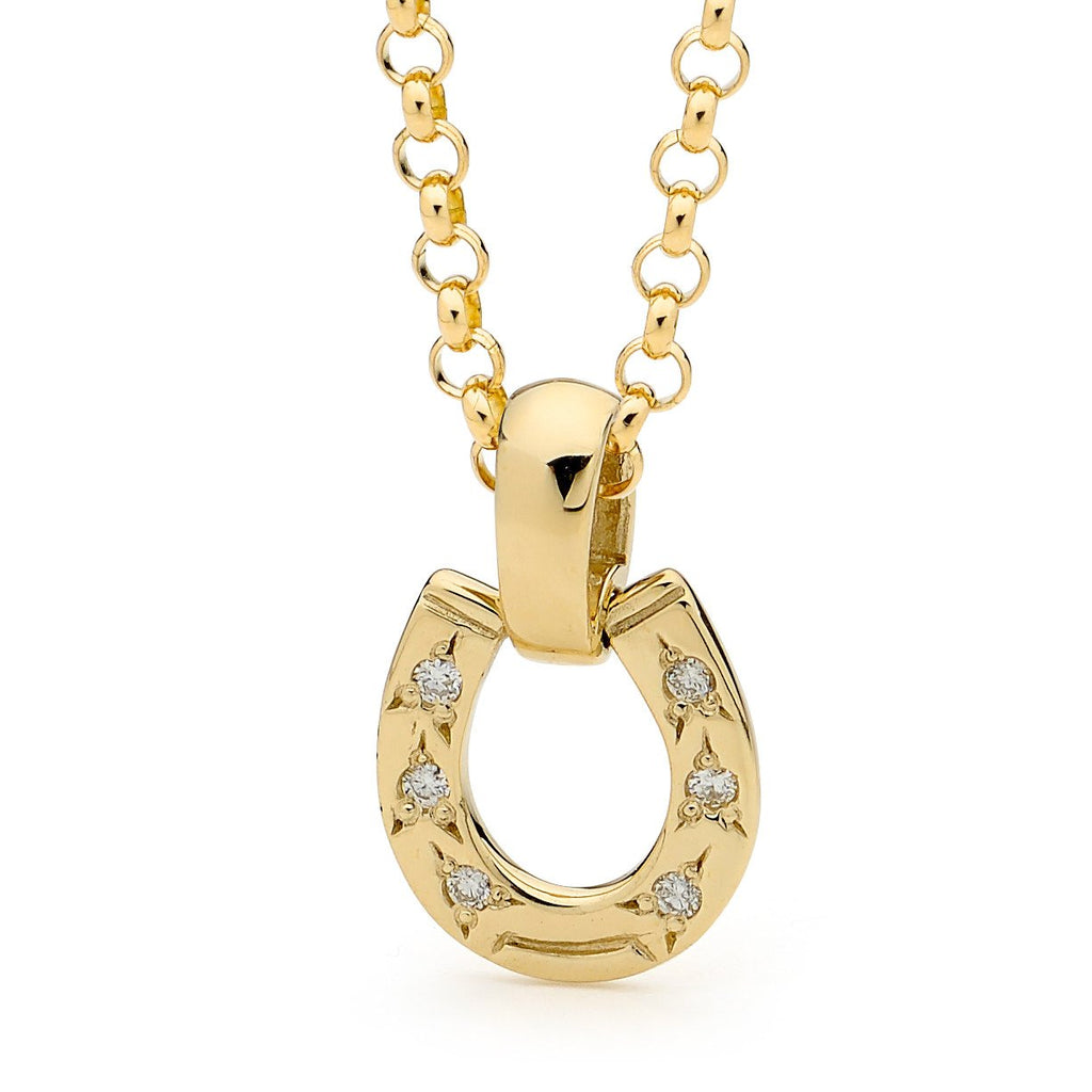 Horseshoe pendant gold 2025