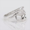 Sterling Silver Elegant Stirrup Ring
