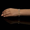9ct Yellow Gold Bit on Sterling Silver - Timeless Two Tone Bracelet