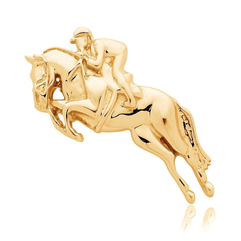 9ct Yellow Gold Show Jumper Pin