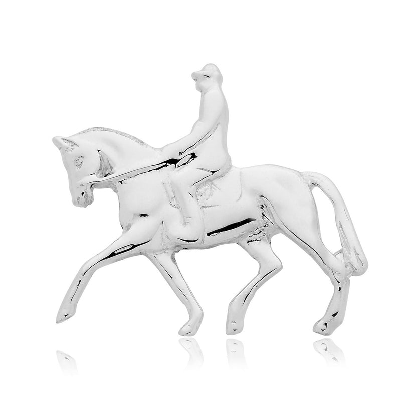 Sterling Silver Dressage Horse Pin