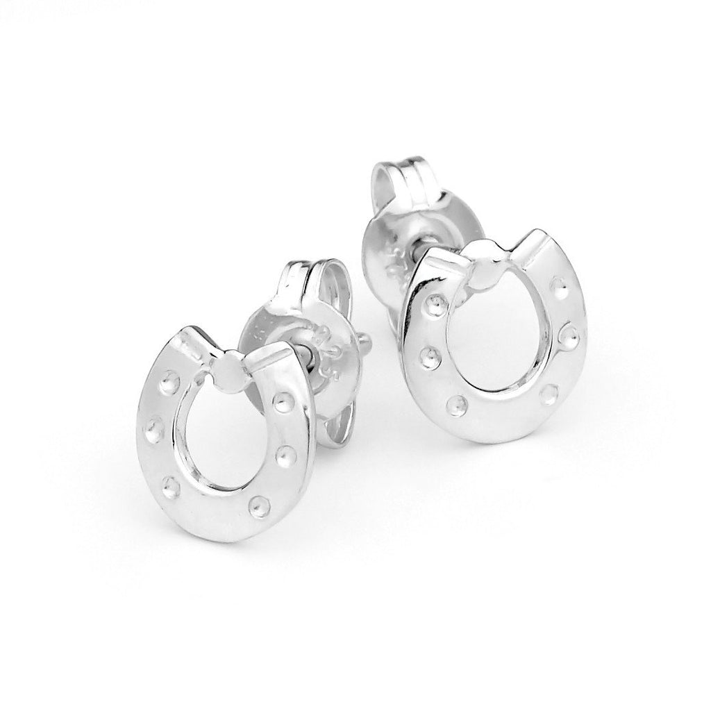 Sterling Silver 'Petite' Horseshoe Earrings