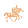 9ct Rose Gold Polo Pony Pin