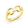 9ct Yellow Gold Dainty "D" Ring