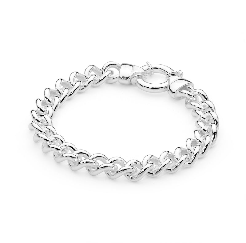 Sterling Silver Medium Curb Link Bracelet