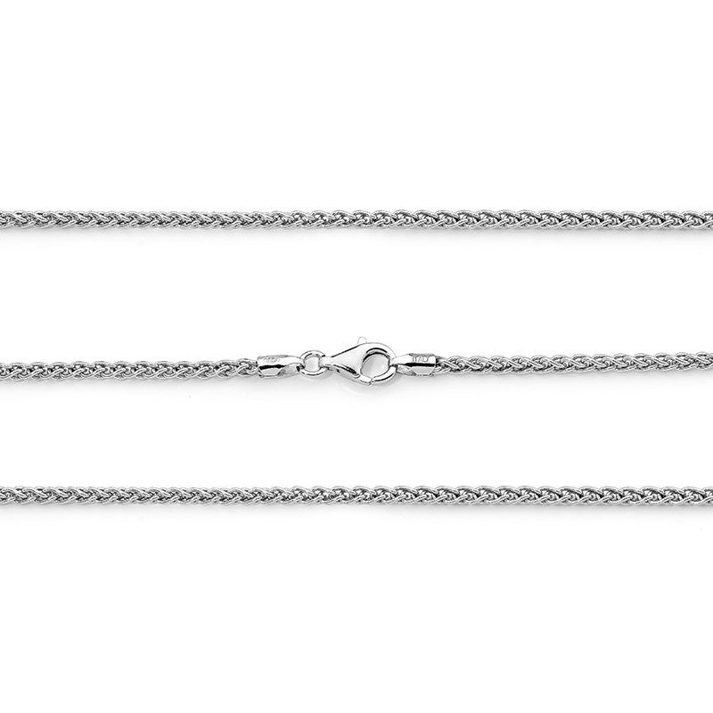 Sterling Silver 2mm Wheat Chain