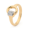 Half Bit Ring - 9ct Yellow Gold